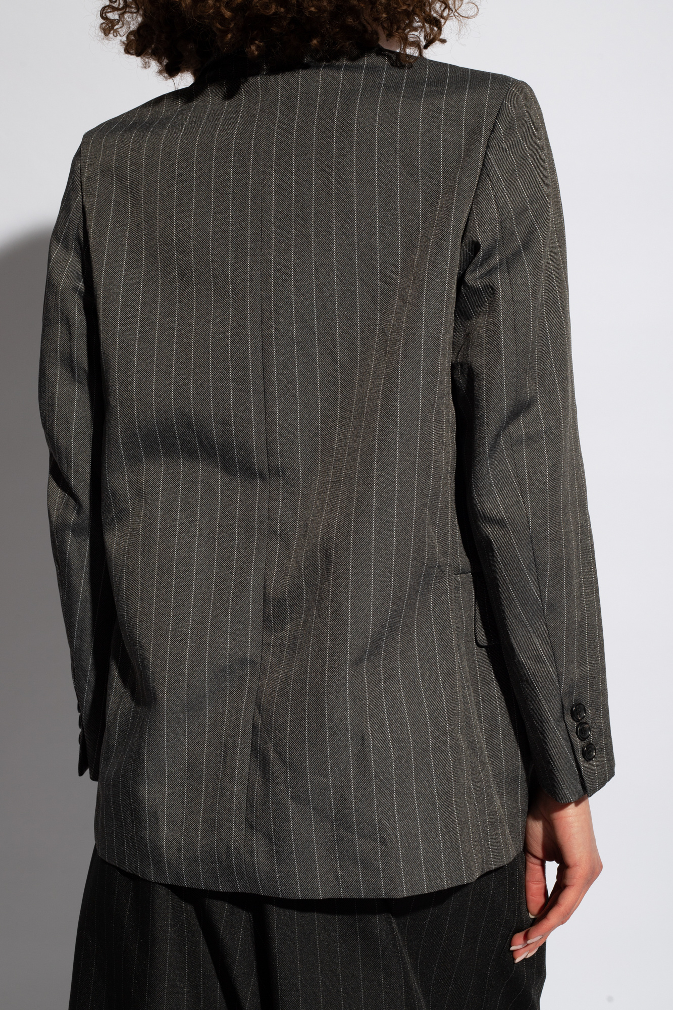 SchaferandweinerShops Japan - Grey Blazer with light striped